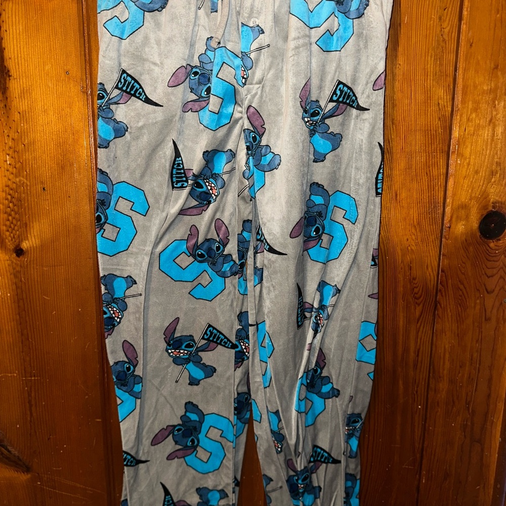 Gray Stitch Character Pajama Pants